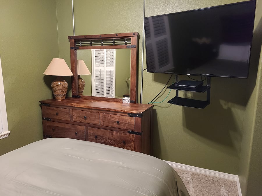 This is the available bedroom.