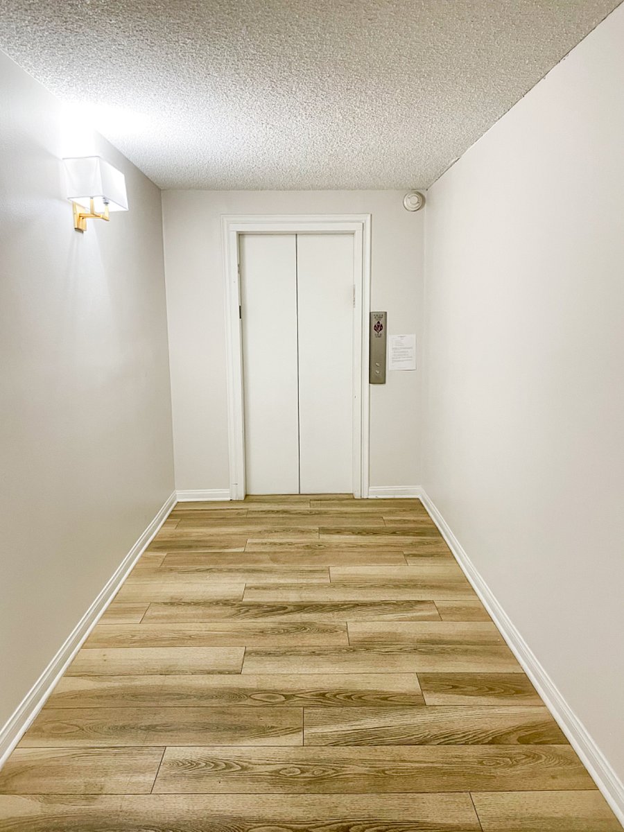 Elevator with access to parking garage