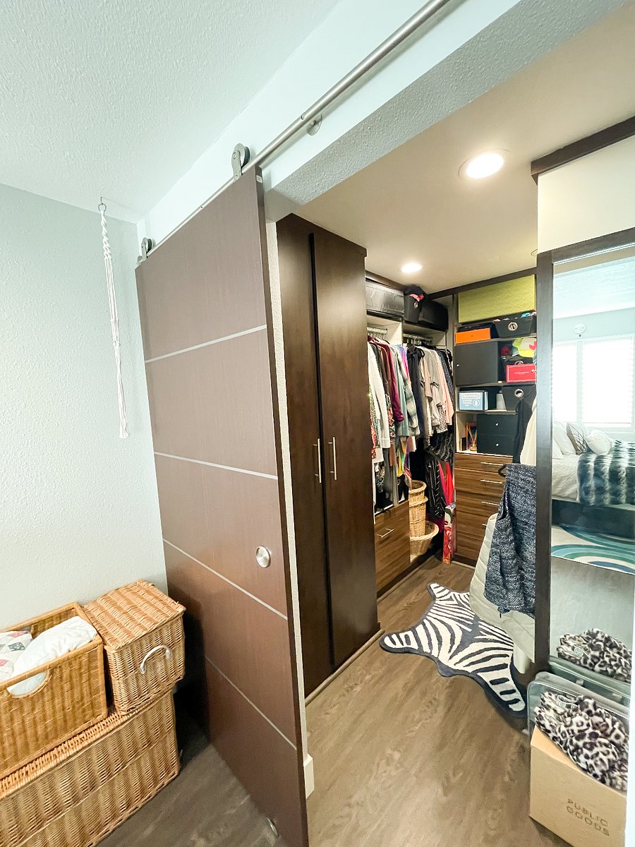 Walk in closet with additional storage