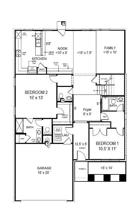 First-floor layout