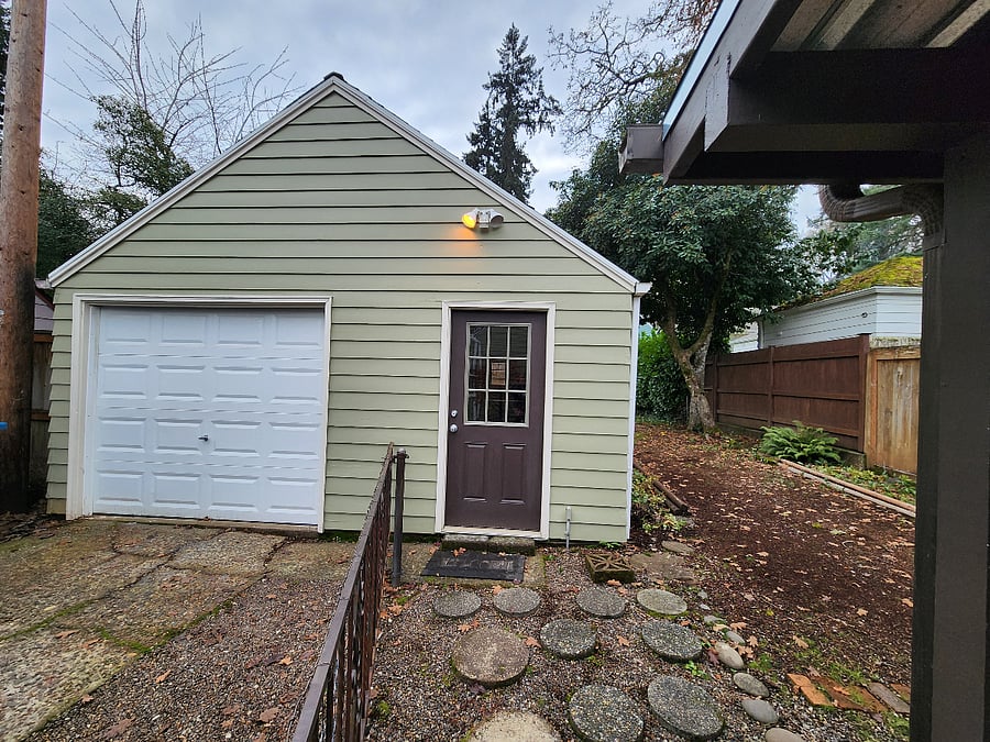 Garage with storage space