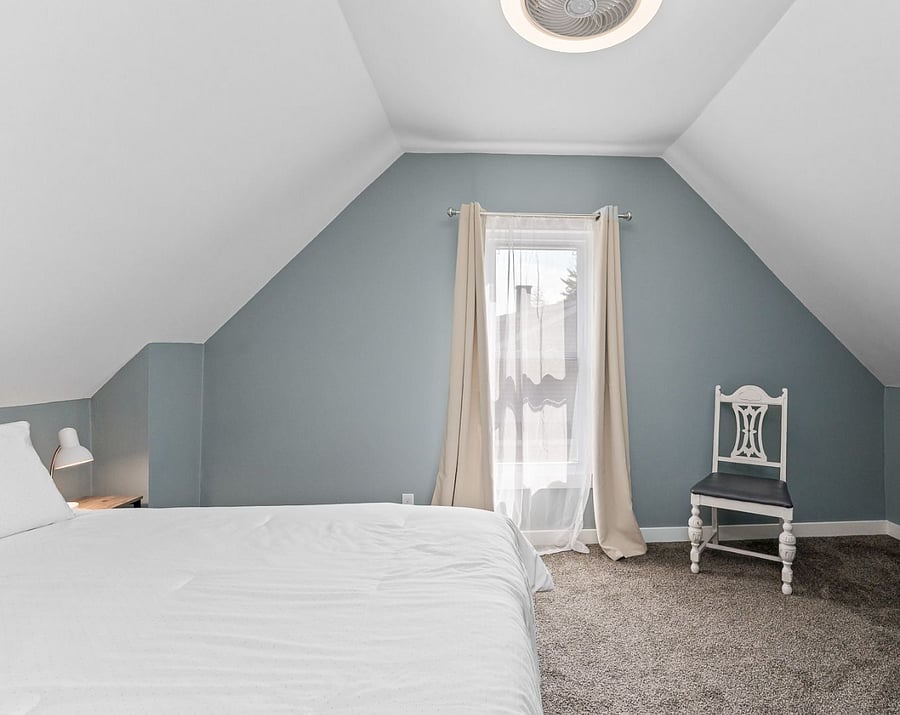 One of the three bedrooms