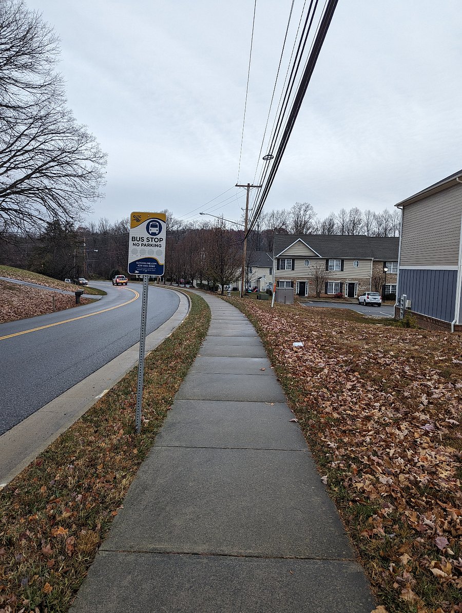 Short walk to bus stop