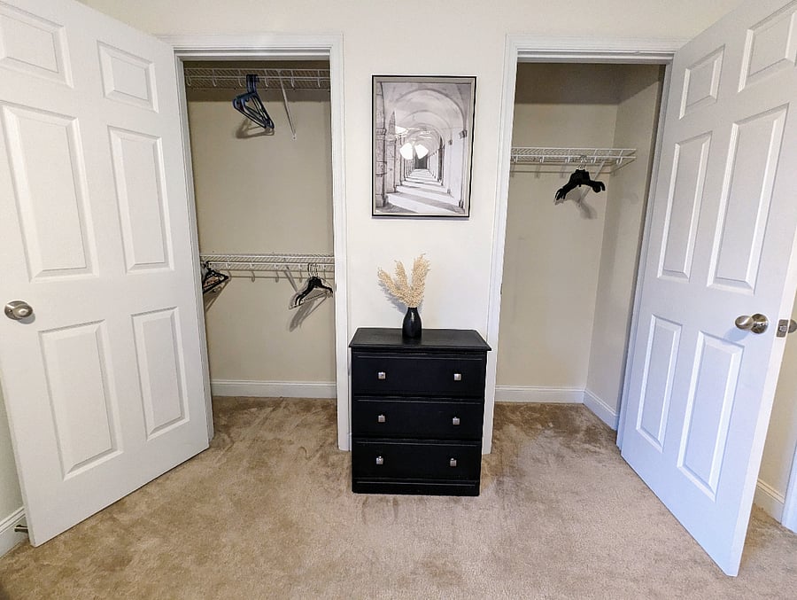 His and her closets bedroom 2