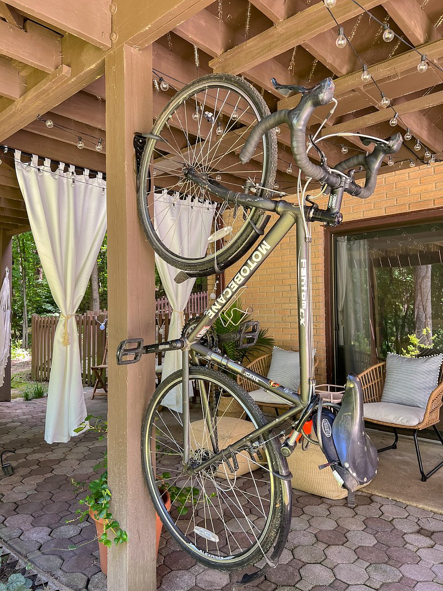 Outdoor bike rack for the riding enthusiasts.