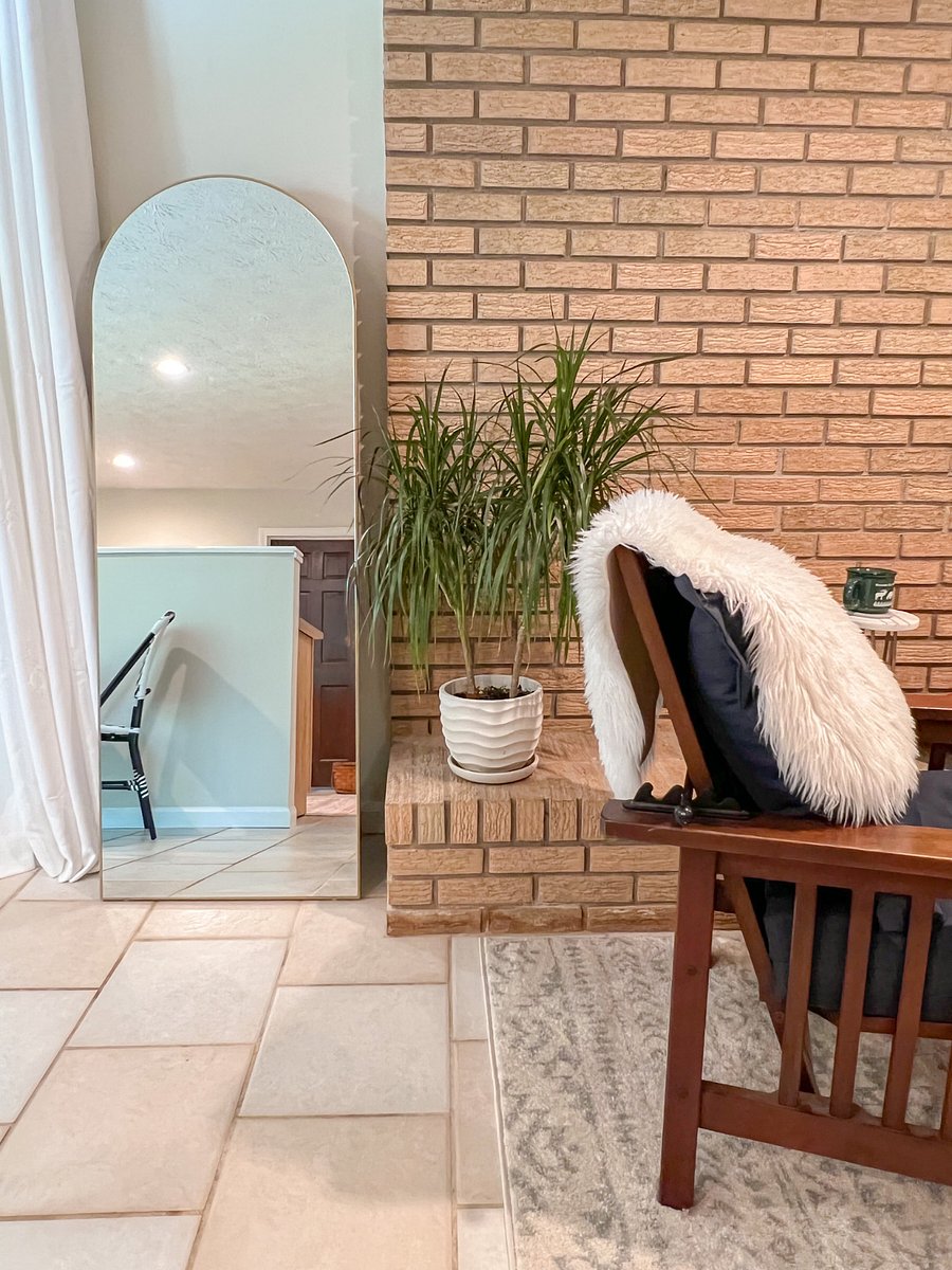 Large full length mirror for your getting ready needs.