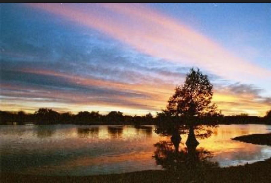 Sunset over Maxey Park