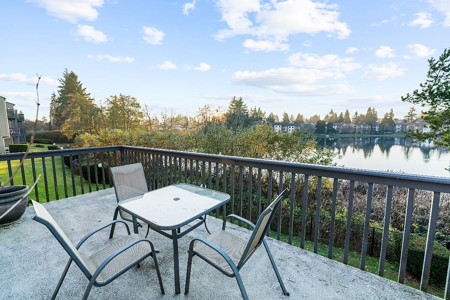 Terrace with a Lake view