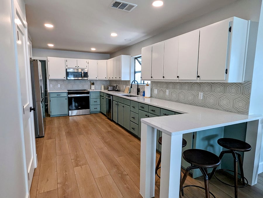 Newly renovated kitchen