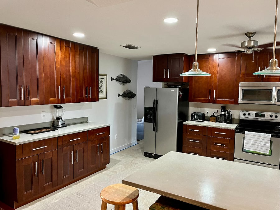 We will designate a section of cabinet space as your personal pantry.