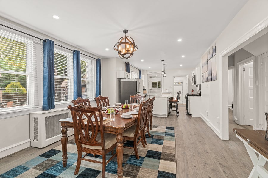 Original 1910 home gut renovated over two years (2022-23). Open spaces with subtle changes bridge the gap from dining room to kitchen and mud room out back, alongside a hallway to bedrooms, restroom, closet and basement. Enjoy light or draw curtains