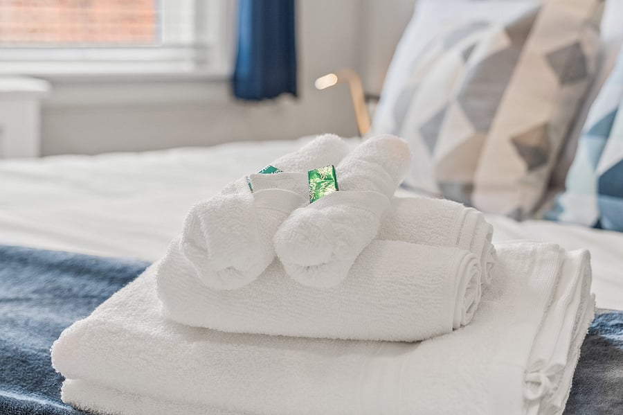 Enjoy free mints when you arrive! King beds are setup for you in each bedroom