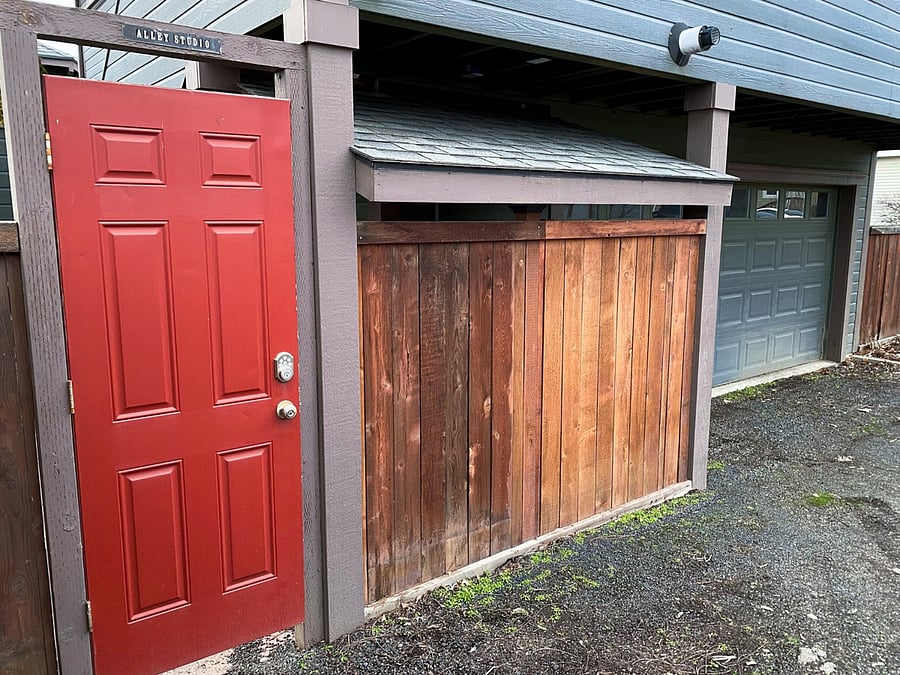 Locked gate for private access