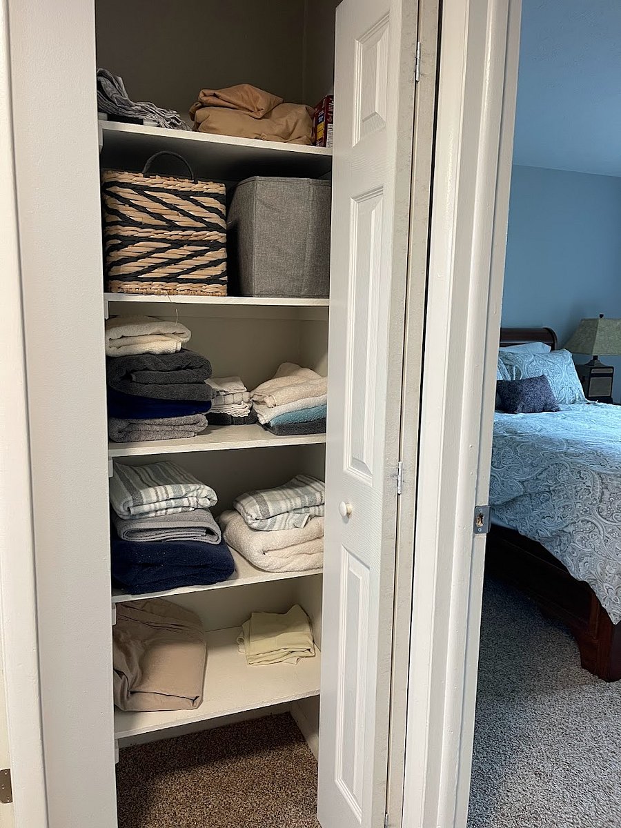 Linen closet to use as needed