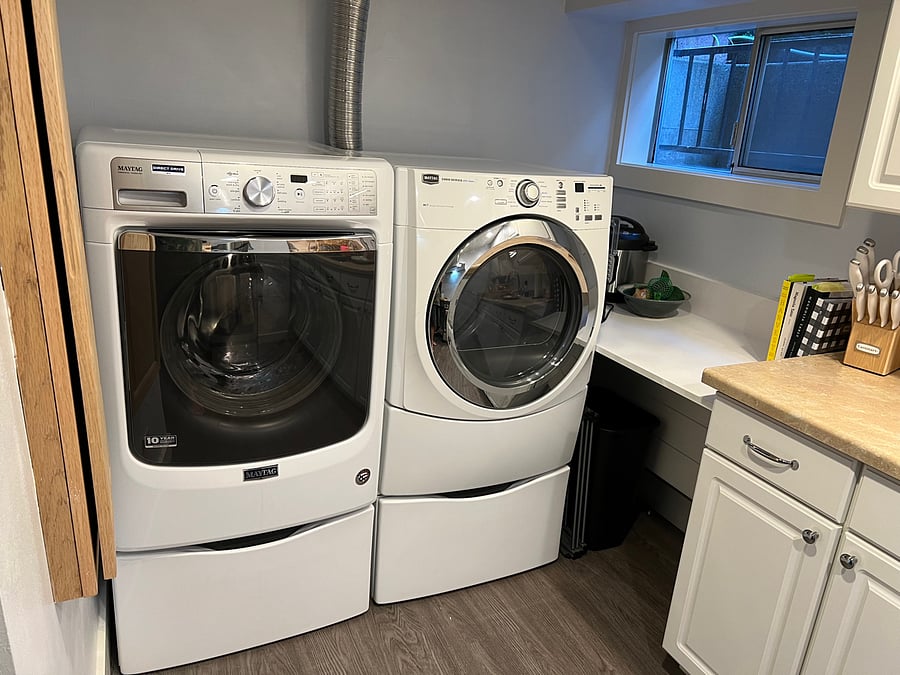 Laundry with more southern exposure light