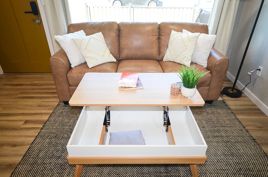 Extra storage tv tray
