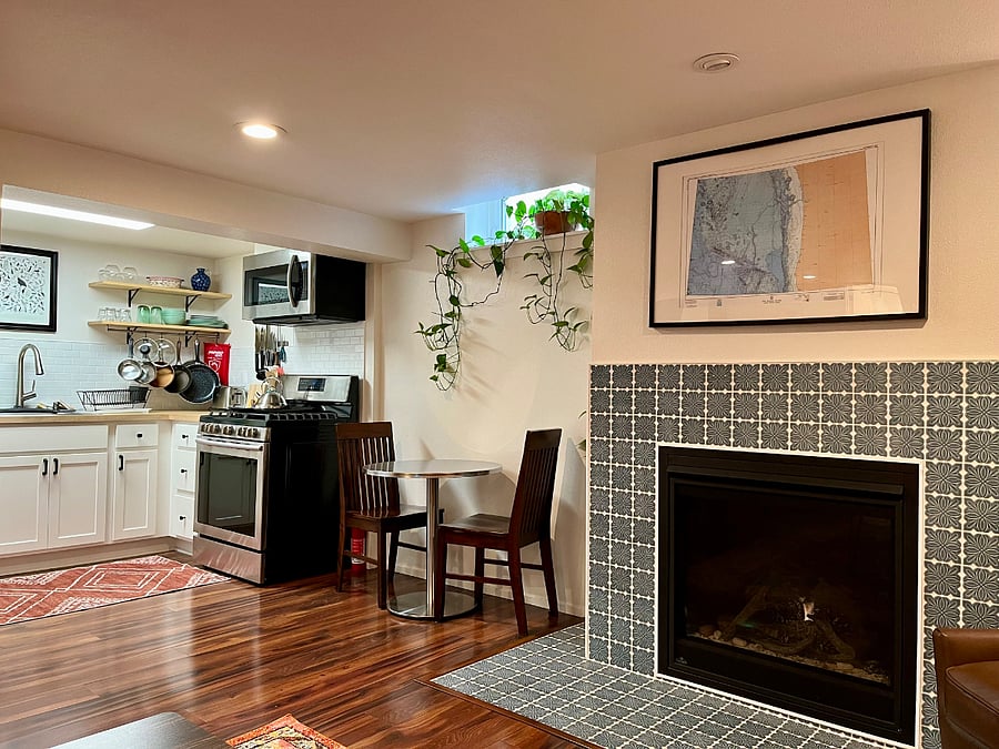 Dining area for two