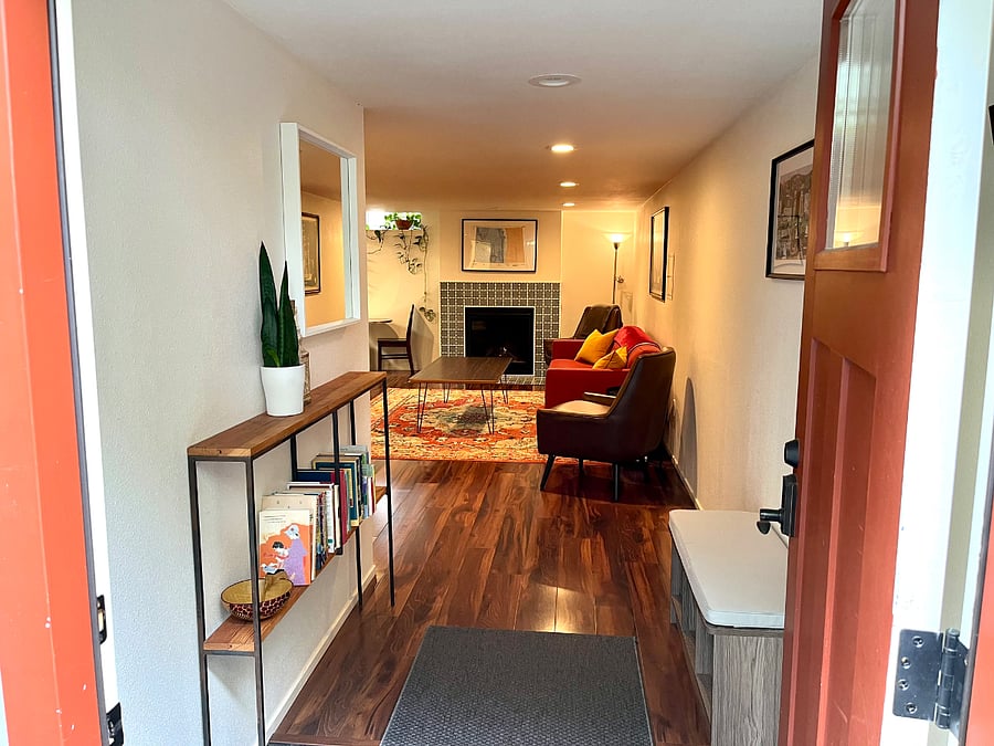 Private entryway into the apartment