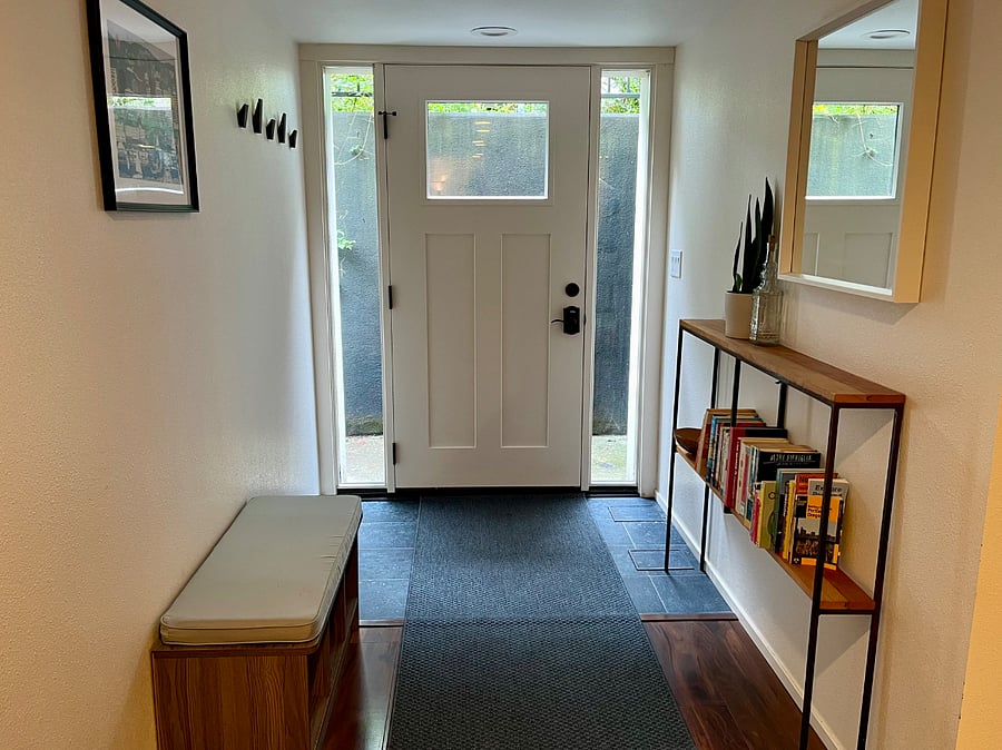 Private entryway into the apartment