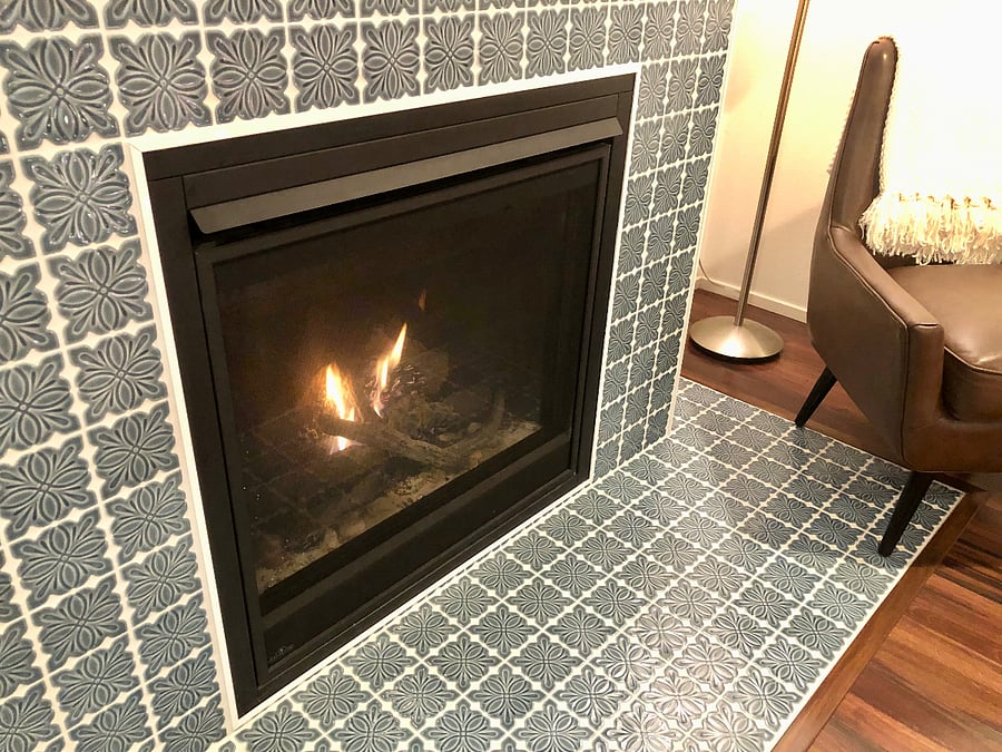 Cozy gas firelplace