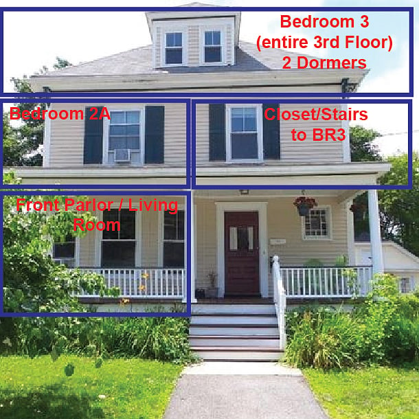 Exterior: Cross section of the house