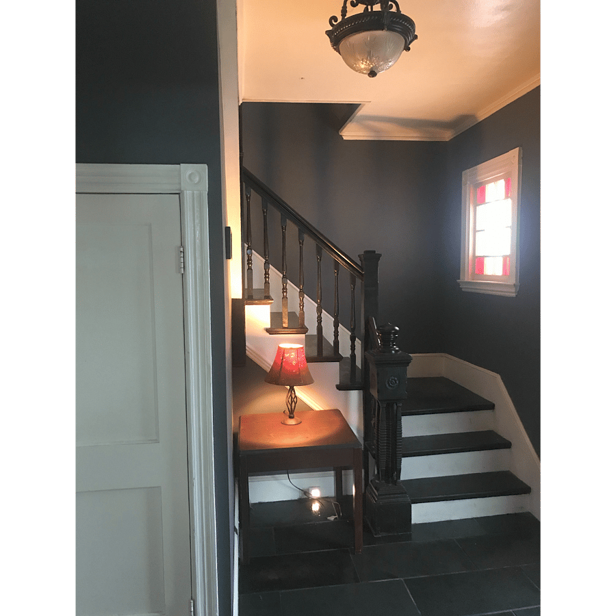 1st Floor Entryway - Door to powder room