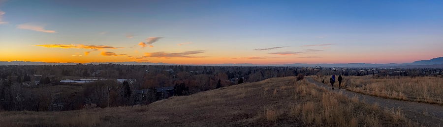 View from Peets Hill/Burke Park near hospital

