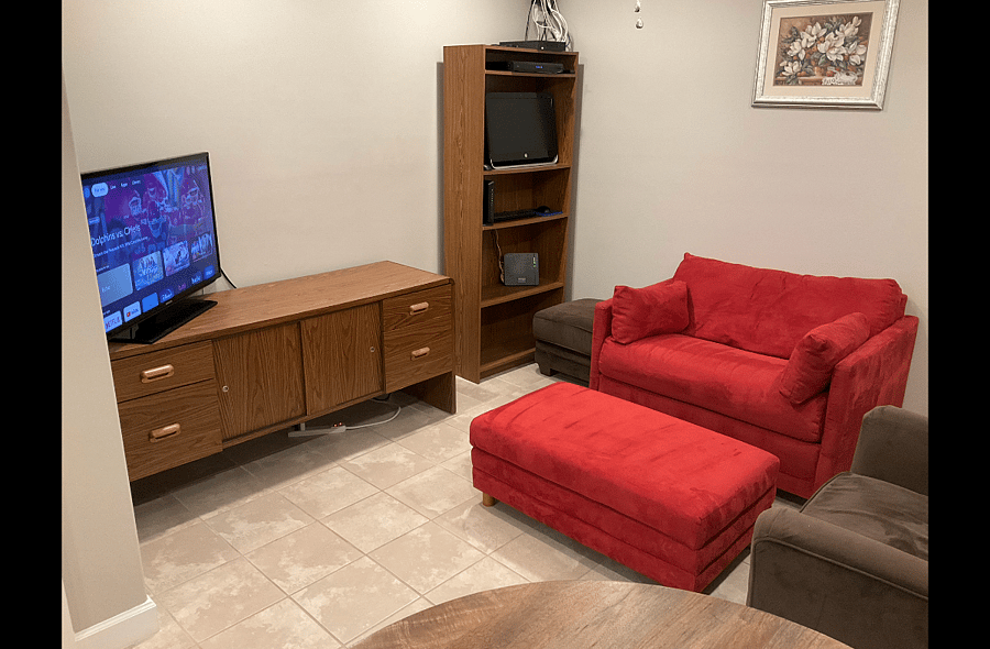 Relax in the Living Room in the Shared Common Area.