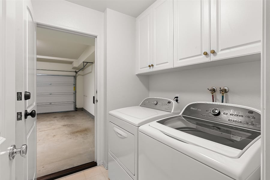 Laundry area located on the first floor