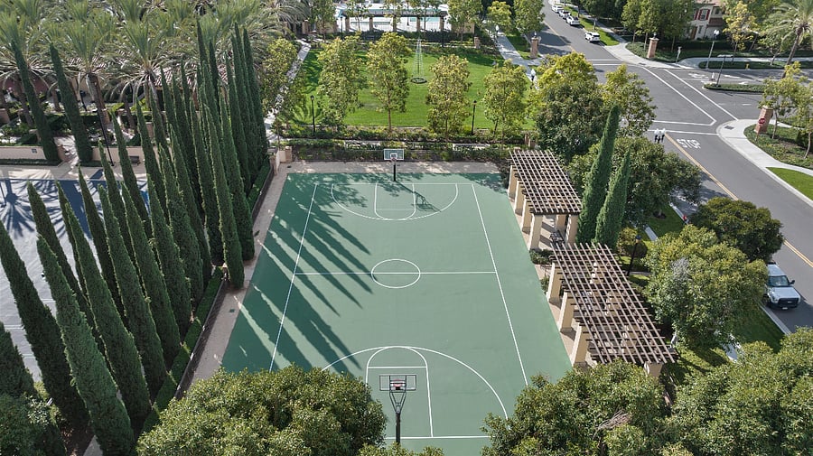 Community basketball court