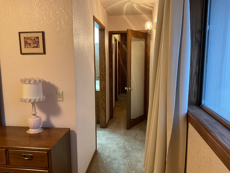 master bdrm view into hallway