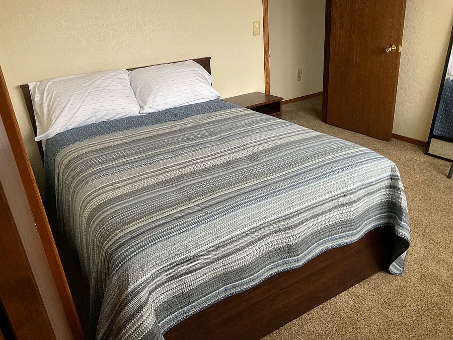 bdrm with full size bed