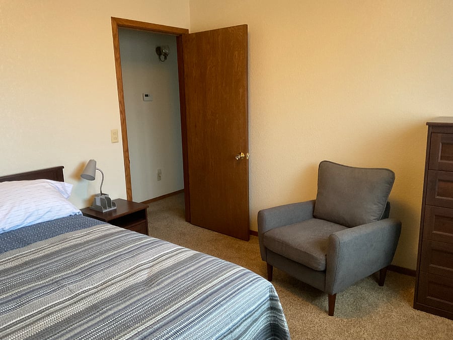 bdrm with full size bed