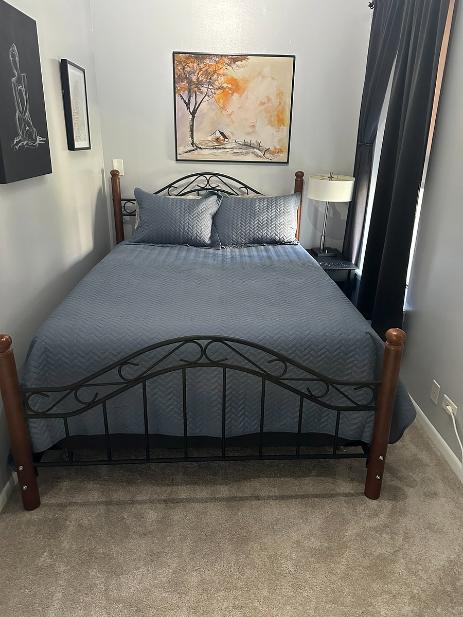 Queen-sized bed