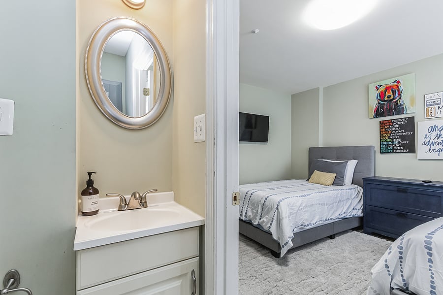 Half bath on ground level
