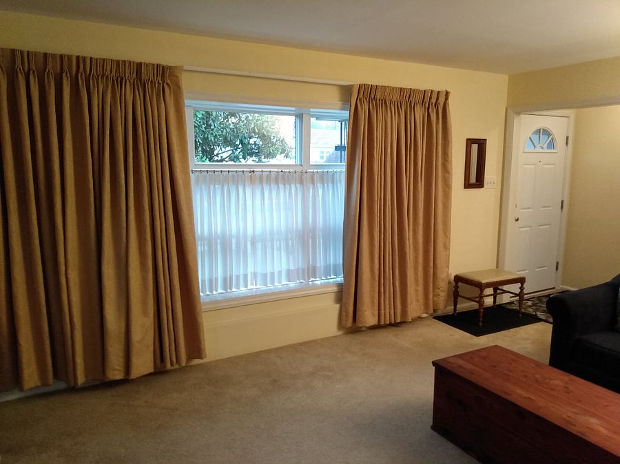 Beautiful Front Windows in Living Room
