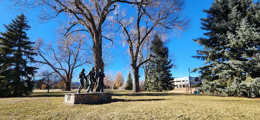 Human Spirit Park is one of many parks within walking distance.