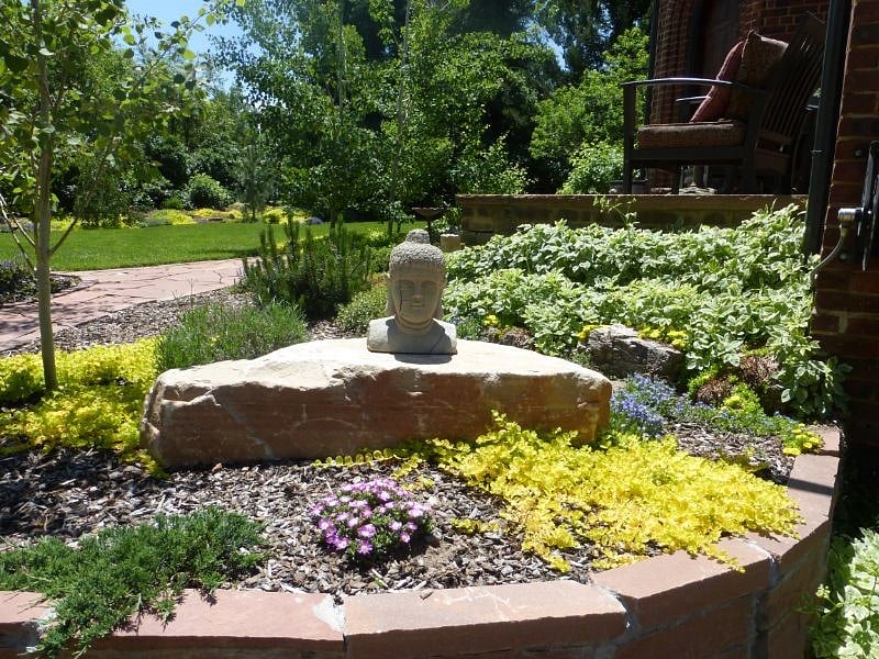 Beautifully landscaped Zen yard