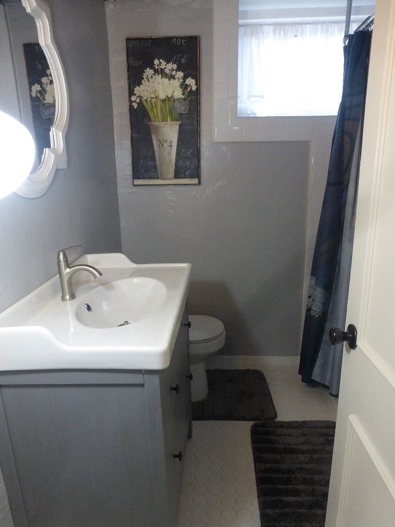 Private full size bathroom with soaking tub and shower