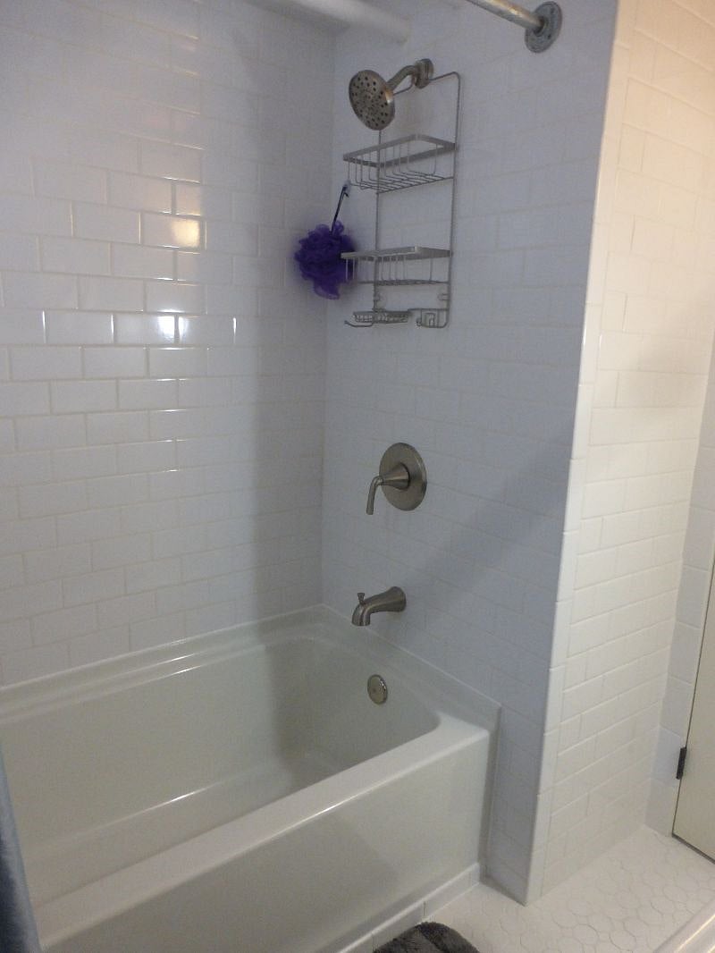 Private bathroom with full size soaking tub and shower
