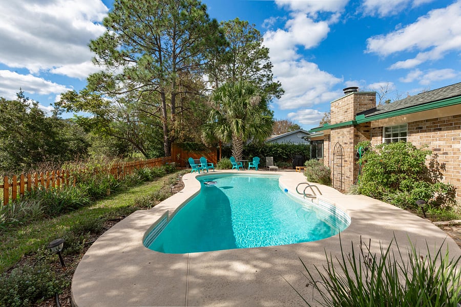 Plenty of privacy, along with native flora and fauna right behind the home awaiting your arrival