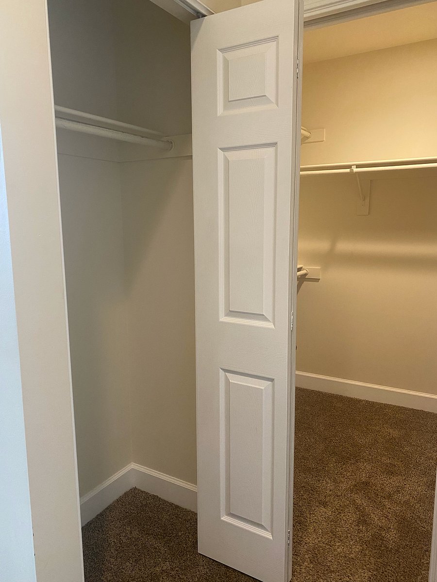 Walk in closet and one of the two smaller closets.