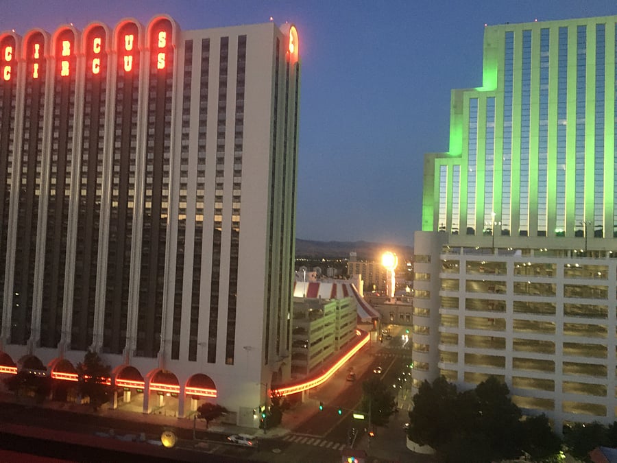 City lights at night