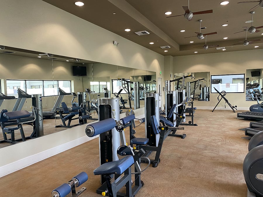 Community gym on fourth floor