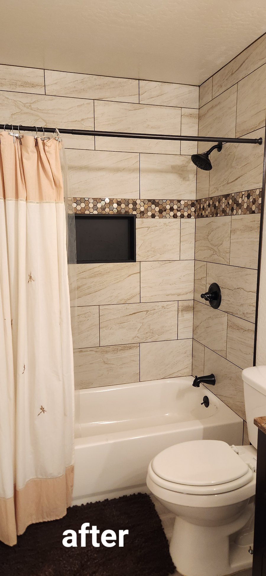 remodeled bath and shower
