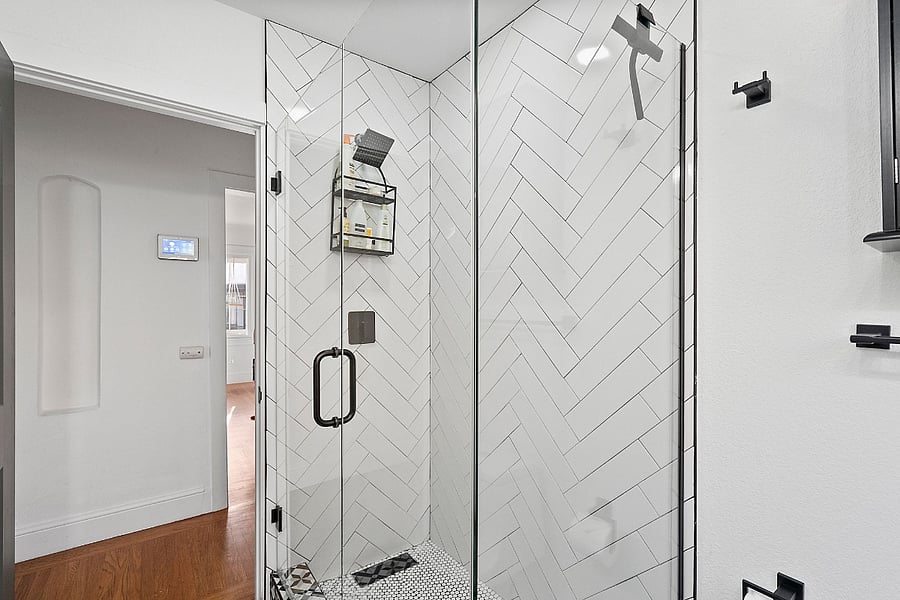 Bathroom #2 with a shower in it