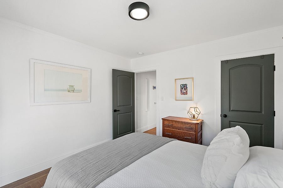 Bedroom #2 with a queen-sized bed.