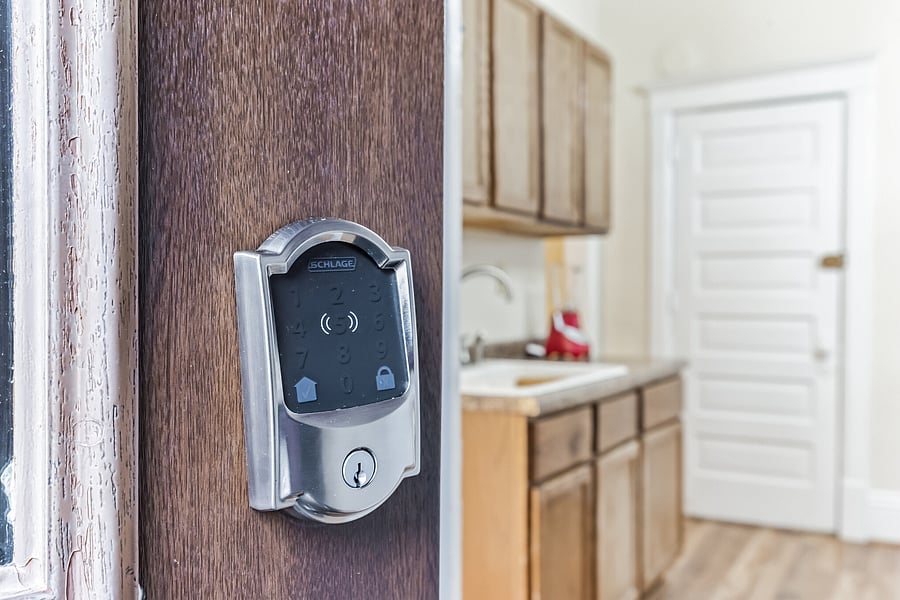 Schlage lock for self check in