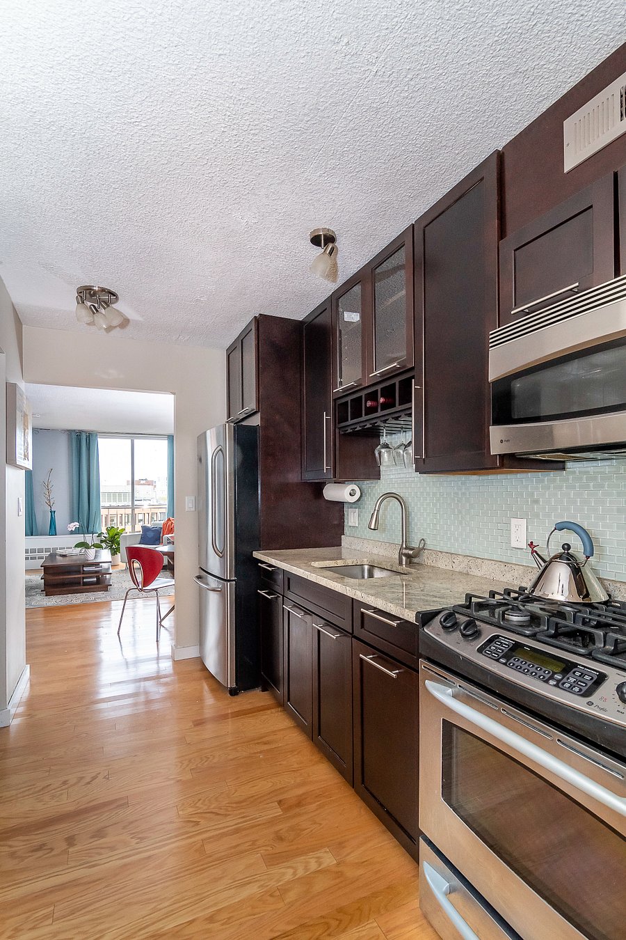 Exceptional floor plan utilizes yet delineates every square foot. Hallway free!