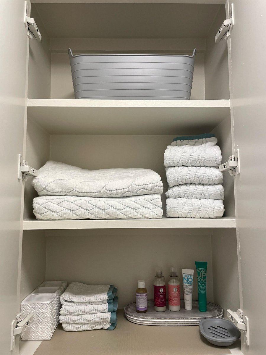 New designer towels. So clean